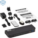 Tripp Lite 4-Port HDMI/USB KVM Switch 4K 60 Hz HDR HDCP 2.2 IR USB Sharing