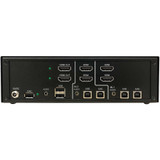 Tripp Lite Secure KVM Switch, 2-Port, Dual Head, HDMI to HDMI, 4K, NIAP PP4.0, Audio, CAC, TAA