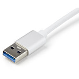 StarTech.com USB 3.0 to Gigabit Network Adapter - Silver - Sleek Aluminum Design Ideal for MacBook - Chromebook or Tablet