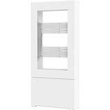 Chief Impact Floor Mounted Back-to-Back Kiosk - Portrait 50" White