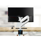 SIIG Single Monitor Aluminum Heavy Duty Desk Mount with USB and Audio Ports - 17" to 43"