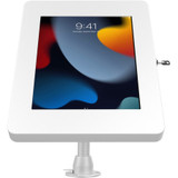 CTA Digital Premium Security Kiosk Stand with Gooseneck Tabletop Mount (White)