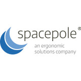SpacePole DuraTilt Pole Mount for POS Terminal - Black - TAA Compliant