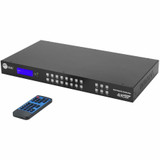 SIIG 8x8 HDMI 4K60Hz Matrix Switcher with LCD - 18Gbps- Downscaling- EDID Management - ARC- Audio Embedded/Extraction