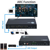 4x1 HDMI 4K60Hz Switch with ARC & Audio Extractor