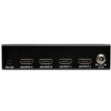 Tripp Lite 2x2 HDMI Matrix Switch with Remote Control 1080p @ 60 Hz (HDMI 2xF/2xF) TAA