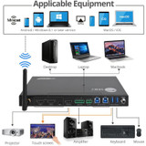 SIIG 4x1 Multi-Video HDMI 2.0, AirPlay, MiraCast, USB-C Presentation Switcher