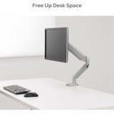 Fellowes Platinum Series Single Monitor Arm - Silver