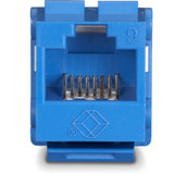 Black Box FMT630-R3 GigaTrue2 CAT6 Jack, Universal Wiring, Component Level, Single-Pack, Blue