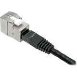 Tripp Lite N238-001-SH-TF Keystone Jack Cat6a/Cat6/Cat5e RJ45 Shielded Dust Cap Toolless PoE/PoE+ Compliant TAA