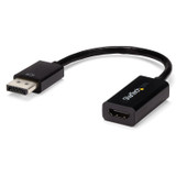 StarTech DP2HD4KS DisplayPort to HDMI Adapter - 4K 30Hz Active DP to HDMI Video Converter - Ultra HD DP 1.2 to HDMI 1.4 Monitor Adapter Dongle