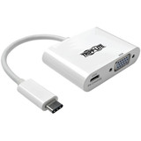 Tripp Lite U444-06N-V-C USB C to VGA Video Adapter Converter w/ USB-C PD Charging Port - USB Type C to VGA - USB-C - USB Type-C 6in