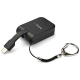StarTech CDP2HDFC Compact USB C to HDMI Adapter - 4K 30Hz USB Type-C to HDMI Video Display Converter w/ Keychain Ring- Thunderbolt 3 Compatible