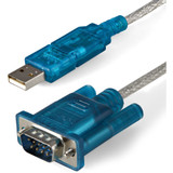 StarTech ICUSB232SM3 USB to Serial Adapter - Prolific PL-2303 - 3 ft / 1m - DB9 (9-pin) - USB to RS232 Adapter Cable - USB Serial