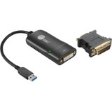 SIIG JU-DV0112-S3 USB 3.0 to DVI/VGA Pro adapter - 1080p - USB 3.0 5 Gbps - included DVI to VGA adapter