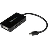 StarTech MDP2DPDVHD Travel A/V adapter - 3-in-1 Mini DisplayPort to DisplayPort DVI or HDMI converter