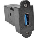 Tripp Lite U325-000-KP-BK USB 3.0 Keystone Panel Mount Coupler F/F All in One Black - USB
