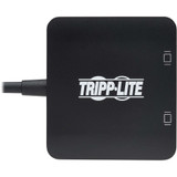 Tripp Lite U444-2DP-MST4K6 USB-C Adapter Dual Display 4K 60 Hz DisplayPort 8K HDR 4:4:4 HDCP 2.2 DP 1.4 Alt Mode Black