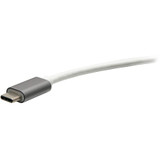 C2G C2G29831 USB C to HDMI & VGA Dual Monitor Adapter - 4K 30Hz - White