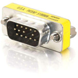 C2G 20686 HD15 VGA M/M Mini Gender Changer (Coupler)