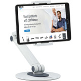 Tripp Lite Full-Motion Flexible Long-Arm Desktop Smartphone and Tablet Mount, White