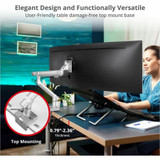 SIIG MTPRO Heavy Duty Desk Mount Single Monitor Arm - Up to 49"- Max load up to 44 lbs - VESA 75 & 100mm