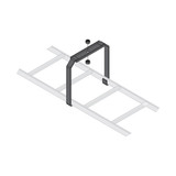 Middle Atlantic Ladder Center Support Bracket, 24 Inches Wide