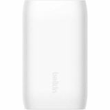 Belkin WCC002DQWH 67W Portable 3-Port USB-C Wall Charger - 3xUSB-C (67W Total) - Fast Charging - Power Adapter - White