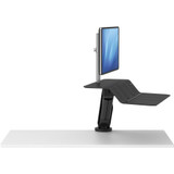 Fellowes Lotus&trade; RT Sit-Stand Workstation Black Single