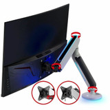 SIIG Premium Single-Monitor Arm Desk Mount with Gaming RGB Lighting - 17" to 34"- up to 19.8 lbs