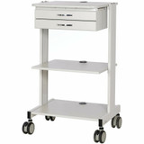 Tripp Lite Mobile Workstation with 2x Adjustable Shelves 2x Metal Drawers Locking Casters TAA