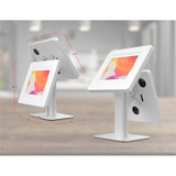 CTA Digital Desk Mount for Kiosk, Tablet, iPad (7th Generation), iPad (8th Generation), iPad (9th Generation), iPad Pro, iPad Air 3, iPad (5th Generation), iPad (6th Generation), iPad Air, iPad Air 2, ... - White