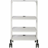 Tripp Lite Mobile Workstation with Adjustable Shelves, Locking Casters, TAA