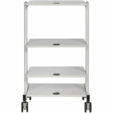 Tripp Lite Mobile Workstation with Adjustable Shelves, Locking Casters, TAA