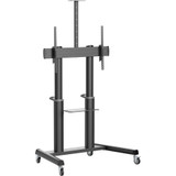 Tripp Lite Safe-IT Heavy-Duty Rolling Cart for 70" to 120" Displays, UL Certified, Antimicrobial Protection