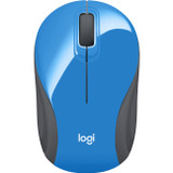 Logitech M187 Ultra Portable Mini Mouse, Blue - Wireless