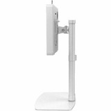 CTA Digital VESA Compatible Desk Stand w/ Height Adjustable Pole (White)