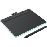 Wacom Intuos Wireless Graphics Drawing Tablet for Mac, PC, Chromebook & Android (small) with Software Included - Black with Pistachio accent