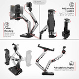 CTA Universal Tablet and Phone Adjustable Desk Mount