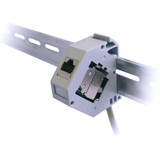 Tripp Lite DIN-Rail Mounting Enclosure Module for Snap-In Keystone Jacks and Couplers, Left Cover, TAA