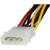 StarTech PYO2LP4LSATR 12in LP4 to 2x Right Angle Latching SATA Power Y Cable Splitter - 4 Pin LP4 to Dual SATA