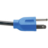 Tripp Lite Desktop Computer AC Power Cable, NEMA 5-15P to C13 - 10A, 125V, 18 AWG, 4 ft. (1.22 m), Blue Plugs