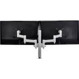 Atdec Modular AWMS-2-4640-F-S Desk Mount for Monitor, Flat Panel Display, Curved Screen Display - Silver