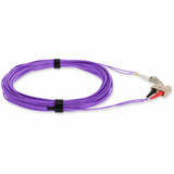 AddOn AOT-SC-LC3MOM3V 3m LC (Male) to SC (Male) Straight Violet OM3 Duplex Fiber OFNR (Riser-Rated) TAA Compliant Patch Cable