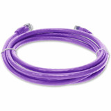 AddOn AOT-7FCAT6-VIO 7ft RJ-45 (Male) to RJ-45 (Male) Straight Violet Cat6 UTP Copper TAA Compliant Patch Cable