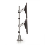 HAT Design Works 9136-D-28-FM Desk Mount for Monitor - Silver