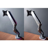 SIIG Premium Single Monitor Arm Desk Mount with Gaming RGB Lighting