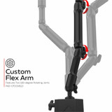 CTA Digital Custom Flex Security Enclosure Desk Clamp Mount w/ Enclosure