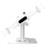 CTA Digital Desk Mount with Integrated 2 Port USB Hub w/ Universal Holder (White)