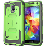 i-Blason S5-ARMOR-GREEN Armorbox Dual Layer Hybrid Full-body Protective Case for Galaxy S5